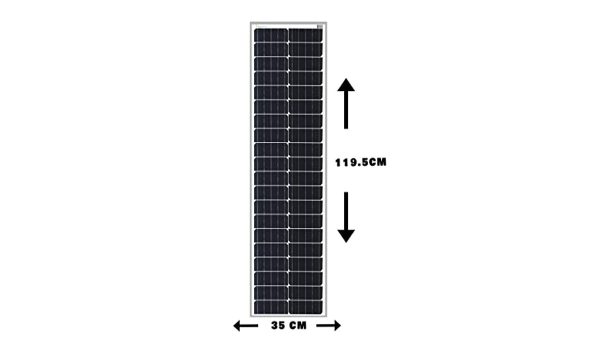 Mono Perc Half Cut Solar Panel (75 Watt, 12V )- Pack of 1 - Image 4