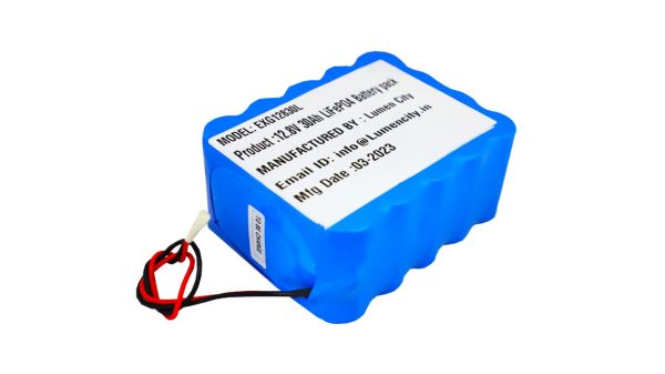 12.8V 30Ah LIFEPO4 Battery with 10Amp BMS, 5 Years Warranty, 20Cells