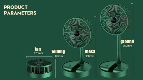 Portable Mini Fan With Solar - Image 2