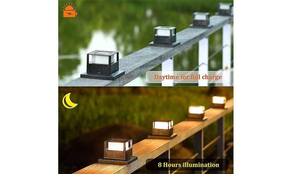 Outdoor Solar Pillar Light - Image 4