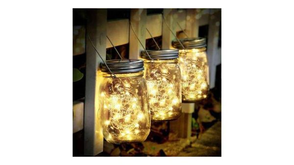 Solar Mason Jar Lid Fairy String Lights - Image 3