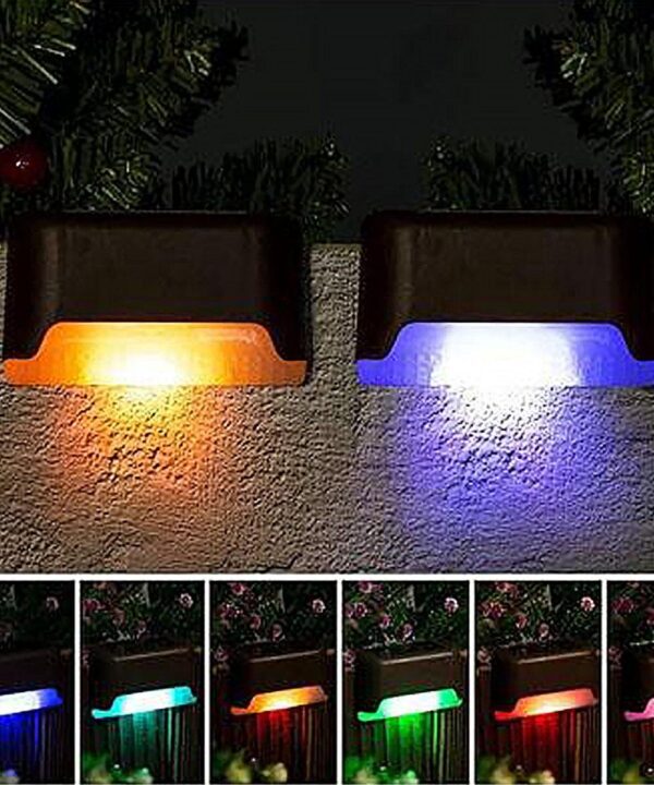 Solar LED Step Lights pack of 4