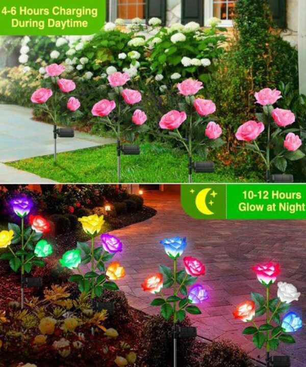 Solar Rose Garden Light Light (Pack of 2) - Image 3