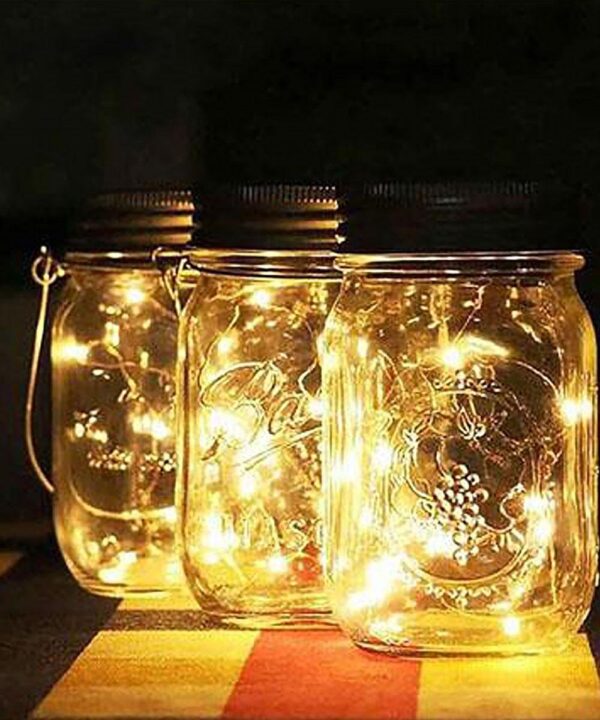 Solar Mason Jar Lights -1pc - Image 3