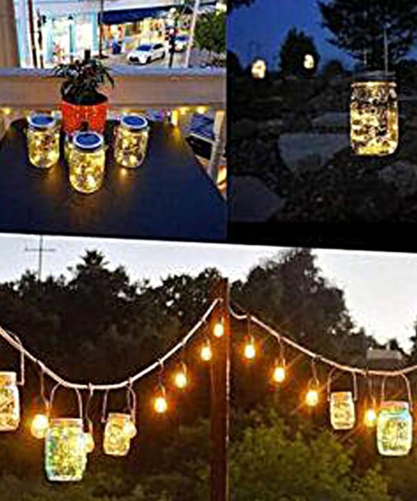 Solar Mason Jar Lights -1pc - Image 4