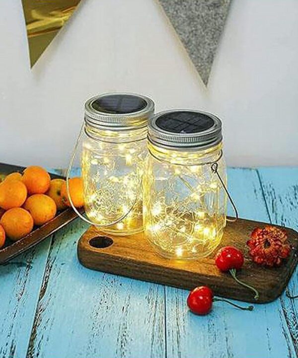 Solar Mason Jar Lights -1pc - Image 5