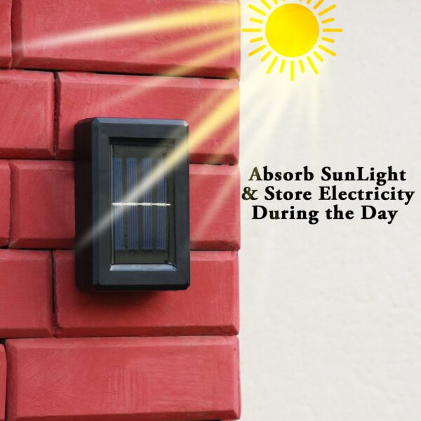 Solar Wall Light | 2 Way Outdoor Wall Light With Day and Night Sensor (1 PC)) - Image 2