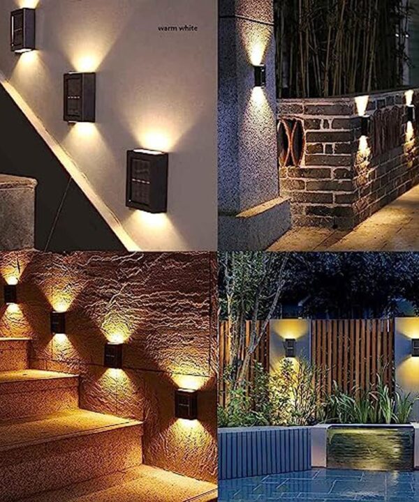 Solar Wall Light | 2 Way Outdoor Wall Light With Day and Night Sensor (1 PC)) - Image 8