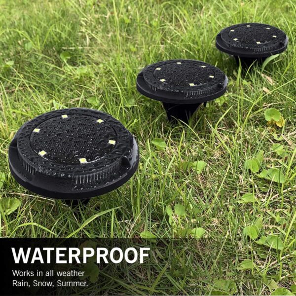 Premium Solar Ground Lights For Garden Powered 4pcs - Image 6