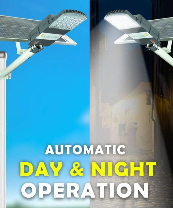 Semi-Integrated Solar Street Light 12W | 14-16 Hr Backup | 22000 mah Battery | Metal Body - Image 5