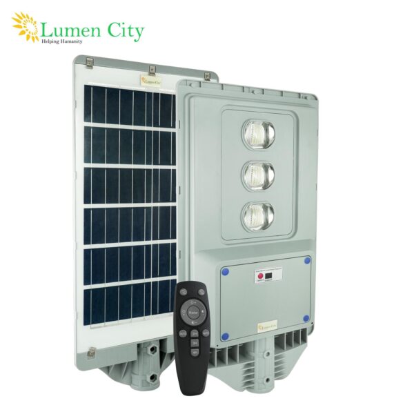 Lens Solar Street Light 22W | Remote Control | 9-10 Hr Backup | 30000 mah Battery | Radar Sensor