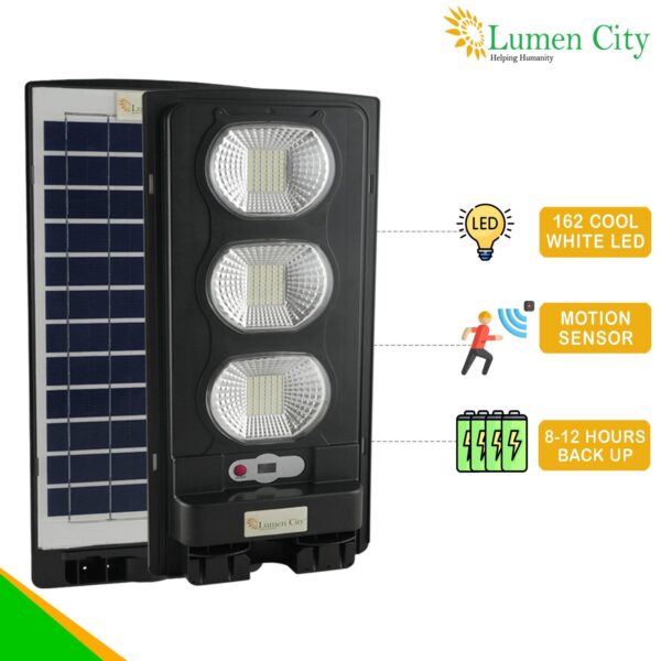 Mini Solar Light 9W | Wall Bracket | 4-6 Hr Backup | 5000 mah Battery - Image 2