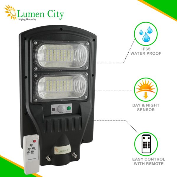 Solar Street Light 6W | Remote Control | 7-8 Hr Backup | 10000 mah Battery - Image 5