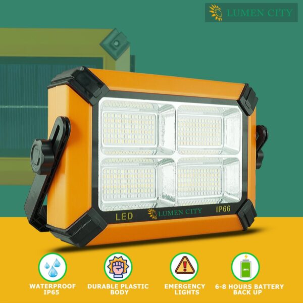 Portable Solar Camp Light 3W | 6-7 Hr Backup | 5000 mah battery | 4 Light Modes - Image 3