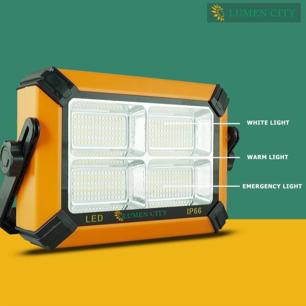 Portable Solar Camp Light 3W | 6-7 Hr Backup | 5000 mah battery | 4 Light Modes - Image 2