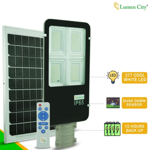 Semi-Integrated Solar Street Light 16W | Remote Control | 6-7 Hr Backup | 20000 mah Battery - Image 2