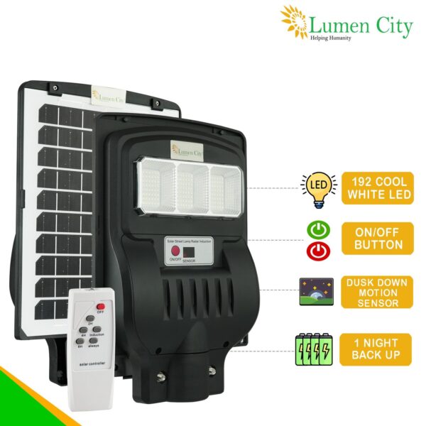 Solar Street Light 4W | Remote Control | 6-7 Hr Backup | 5000 mah Battery | Rapid Charging - Image 3