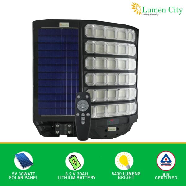 Solar Street Light 28W | Remote Control | 7-8 Hr Backup | 30000 mah Battery | Rapid Charging - Image 5