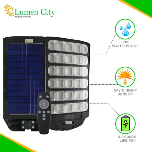 Solar Street Light 28W | Remote Control | 7-8 Hr Backup | 30000 mah Battery | Rapid Charging - Image 4