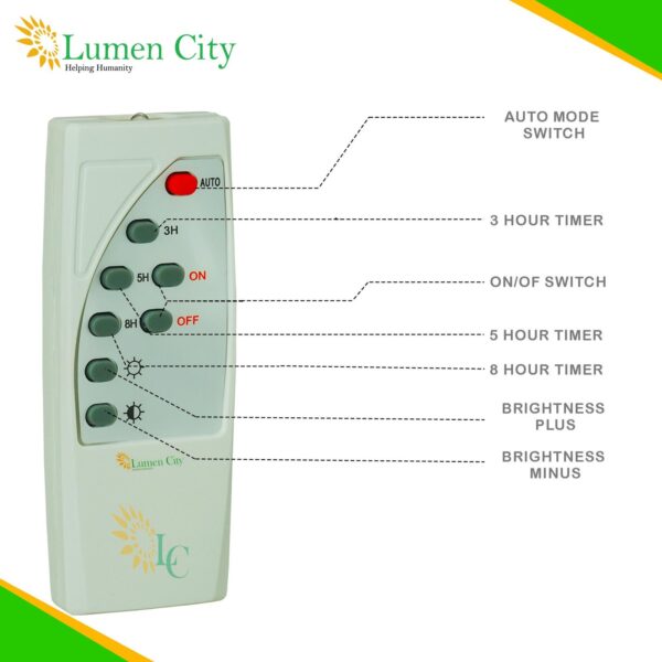 Solar Flood Light 8W | Remote Control | 4-6 Hr Backup | 5000 mah Battery - Image 7