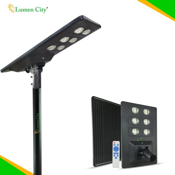 Lens Solar Street Light 38W | Remote Control | 18-24 Hr Backup | 60000 mah Battery | Radar Sensor