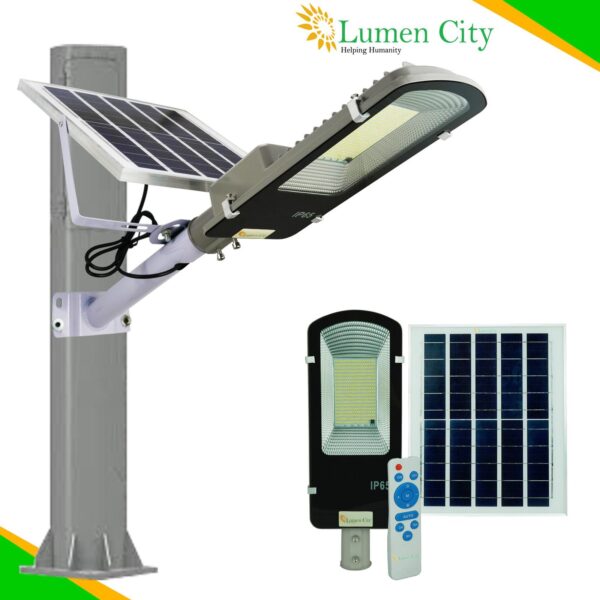 Semi-Integrated Solar Street Light 12W | Remote Control | 6-7 Hr Backup | 12000 mah Battery