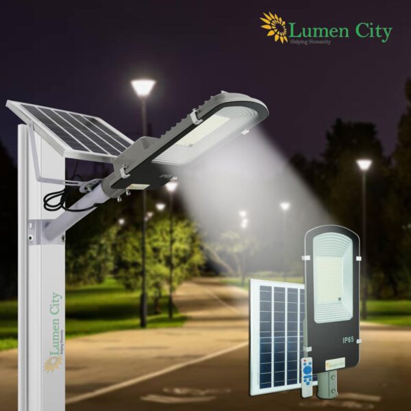 Semi-Integrated Solar Street Light 12W | Remote Control | 6-7 Hr Backup | 12000 mah Battery - Image 2